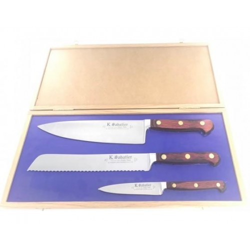 Cutit de gatit oriental, lungime 17cm, cu buzunare de aer, Sabatier.