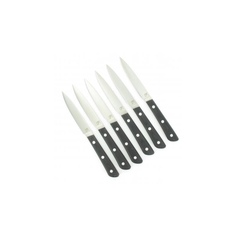Set 6 cutite de masa, lungime 10 cm, Sabatier 200 - G10.