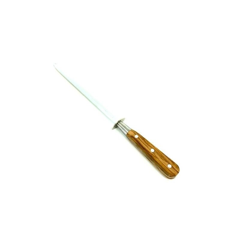 Set 6 cutite friptura, lungime 10cm, maner din lemn de maslin, Sabatier Authentique - Olive.