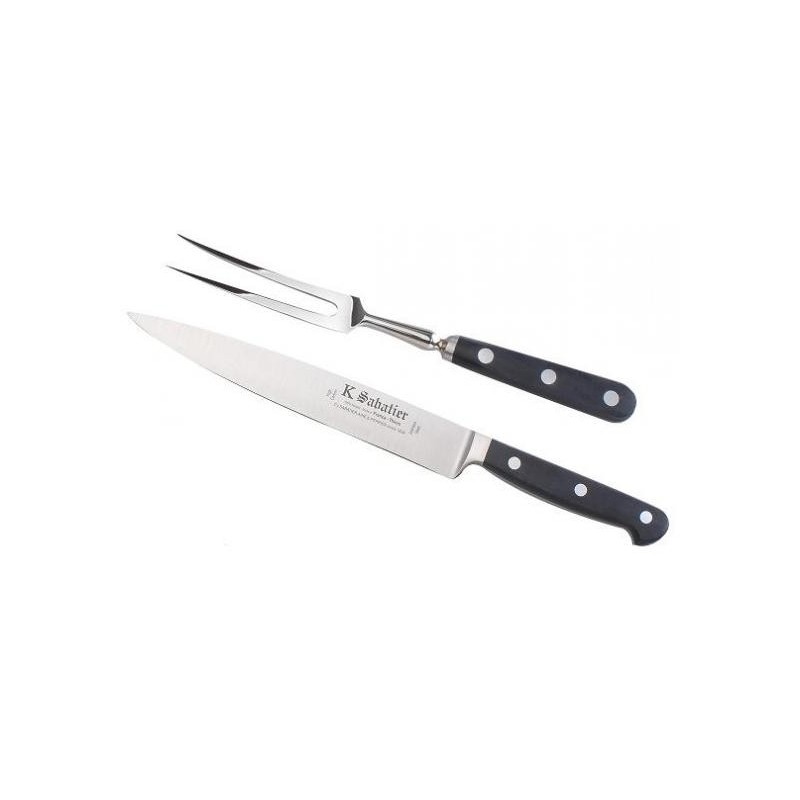 Set cutit si furculita curbata, lungime 21cm, Sabatier Proxus.